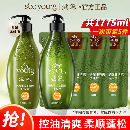 滋源无患子控油茶籽去屑洗发水