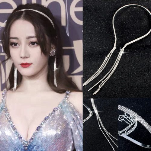 杨超越后挂式发箍流苏仙女假耳环