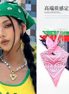 嘻哈欧美街舞腰果花包头巾