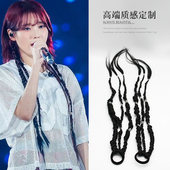 IU同款 发饰手工脏辫扭扭辫成品发圈嘻哈街舞假发麻花辫马尾发夹潮