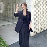休闲气质西装半身裙套装女春秋2025新款松弛感清纯系两件套巨好看，女装套装/套裙，浙宝183