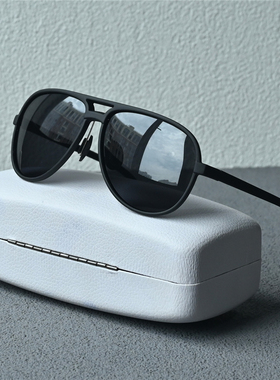 小脸男士偏光太阳镜女士墨镜飞行员蛤蟆镜防晒开车黑色墨绿偏光镜