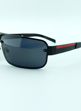 纪梵世品牌窄框男士太阳镜大弯度骑车开车驾驶墨镜男黑色防强光