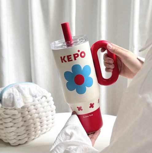 KEPO吸管杯男女学生高颜值水杯子