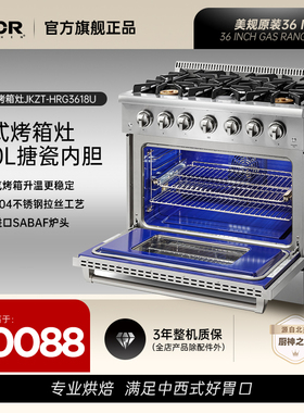 国际大牌Thorkitchen多功能不锈钢别墅家用嵌入式燃气烤箱集成灶