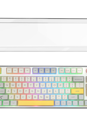 Geekria极客悦耳透明亚克 84键75%防尘罩机械键盘防尘防水保护罩