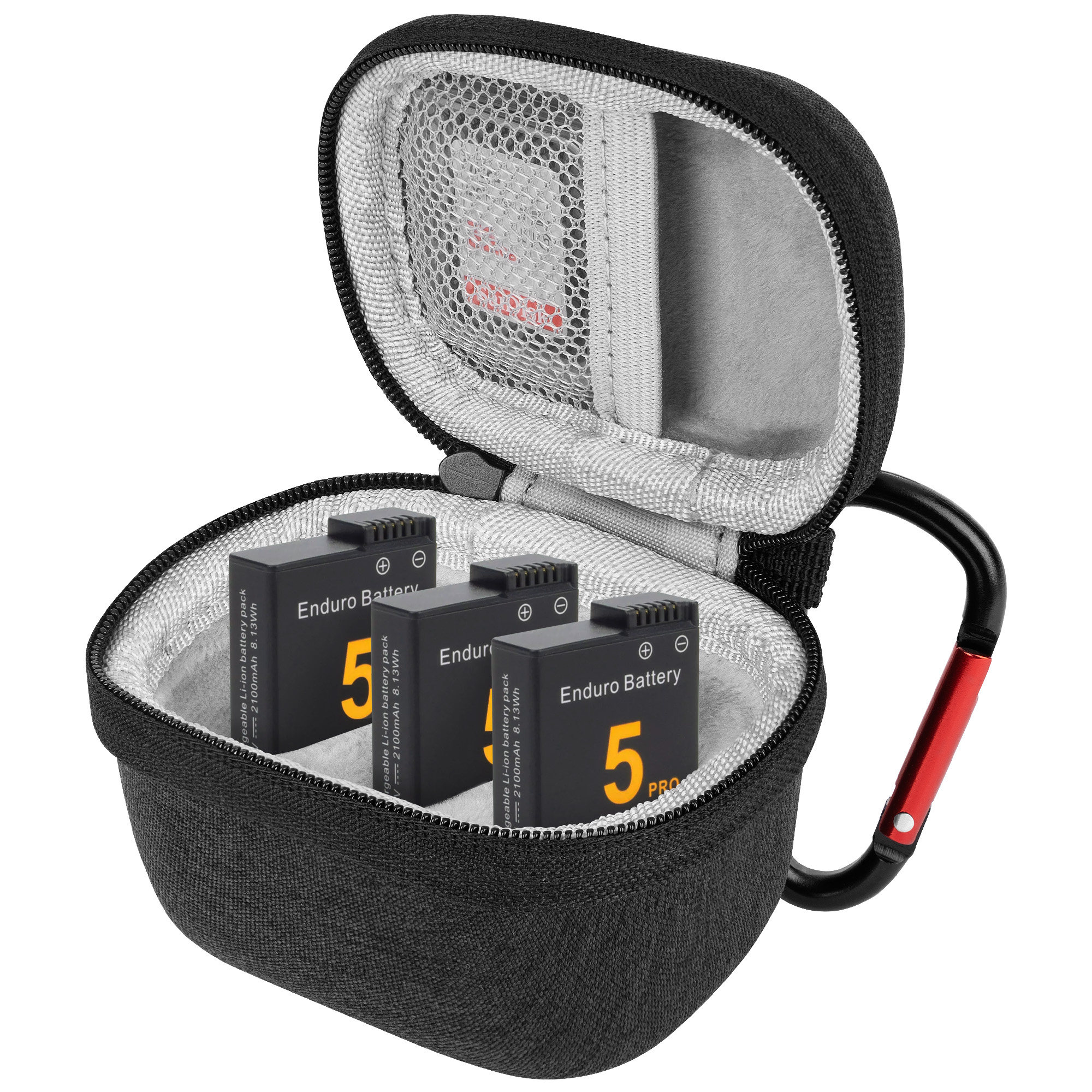 Geekria适用GoPro Hero和大疆Action 6、5 Pro运动相机电池收纳包