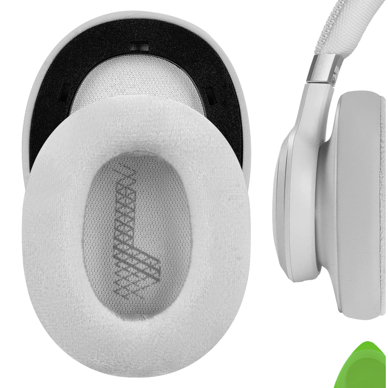 Geekria耳机海绵套适用JBL Live 650 BTNC头戴式耳机棉 灰色款耳机套