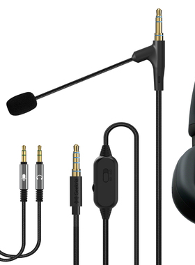 Geekria极客悦耳适用SonyXM53.5三极3.5鹅颈麦+线控170cm耳机线