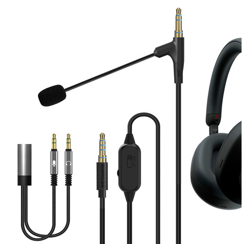 Geekria适用XM5线控耳机线鹅颈麦