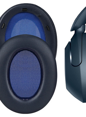 Geekria极客悦耳耳机海绵套适用索尼WH-XB910N 头戴式耳机棉蛋白皮蓝色款耳机套