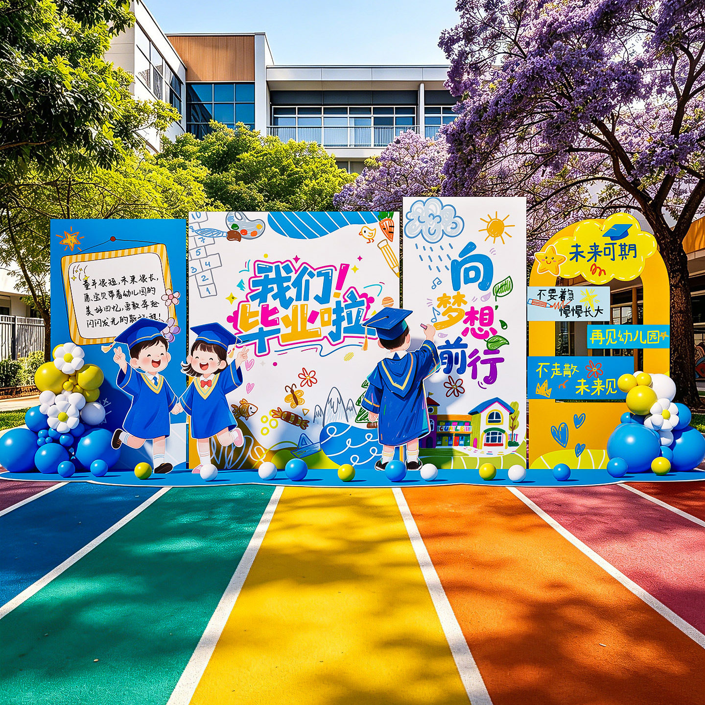 幼儿园小学毕业典礼KT板背景墙