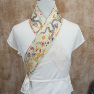 等云来汉服假领子蟒纹仿妆花义领交领明制圆领袍古装男女护领斜襟