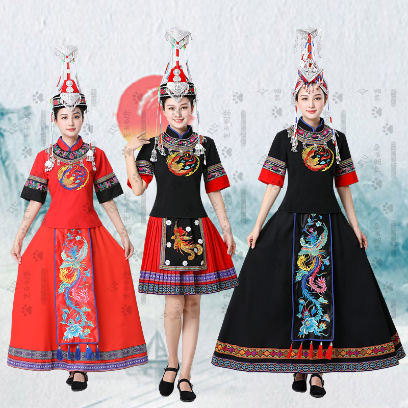 娇诗若2023年卡丹皇新款畲族舞服