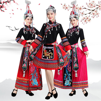 2025年畲族女装舞台演出服装民族
