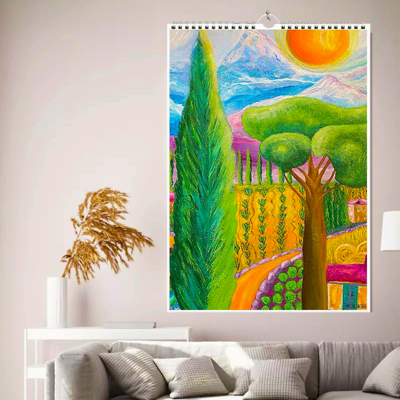 2026年森林派对挂历手绘儿童画