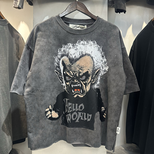 T恤 潮牌BKYS烫钻Bling闪粉宽松毛圈嘻哈男女短袖 2026春夏新款 美式