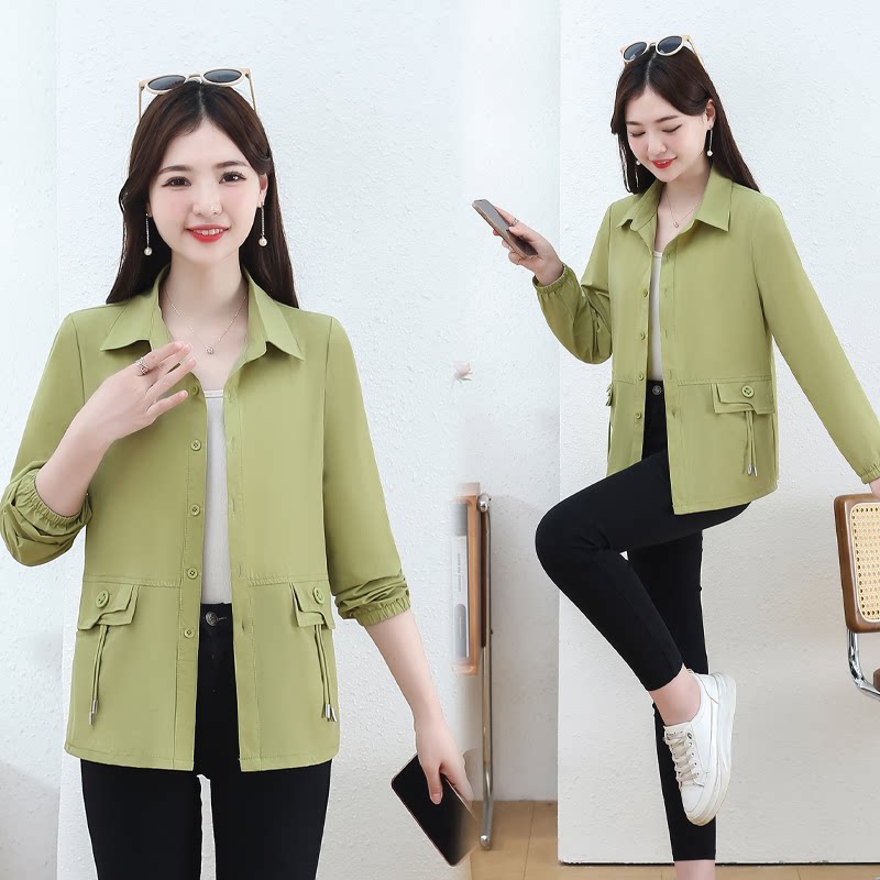2025春秋时尚新款洋气薄外套宽松休闲气质百搭减龄长袖衬衫上衣女