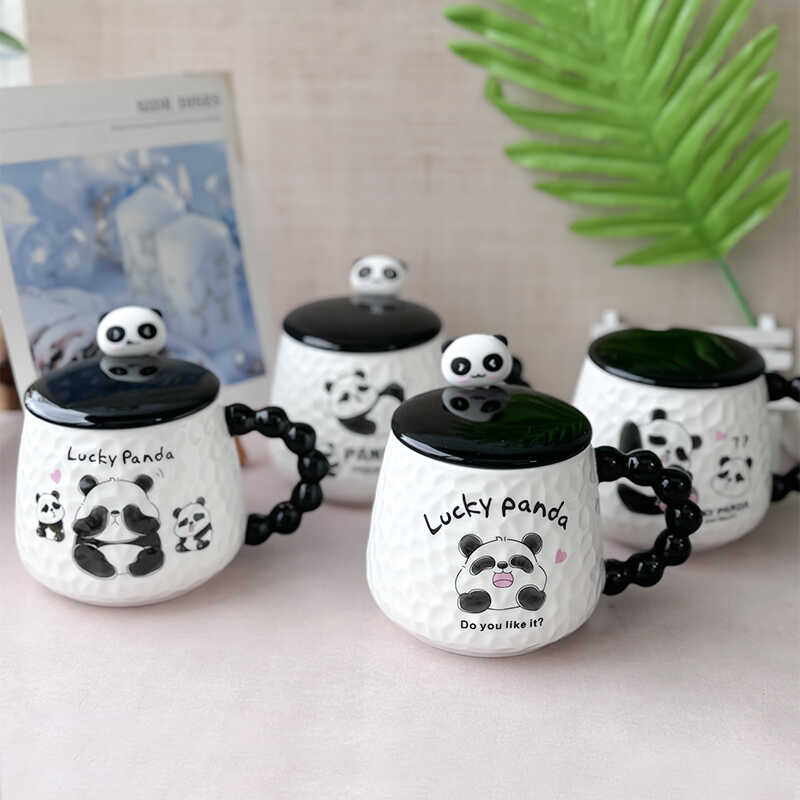 可爱卡通高颜值熊猫马克杯