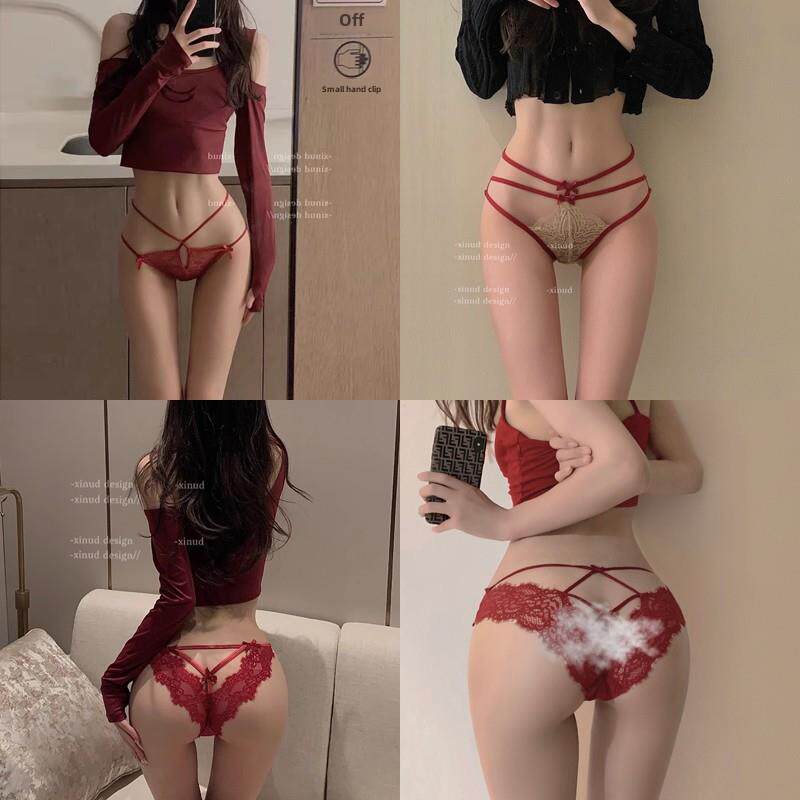 红色内衣女性2025新动物年蕾丝低腰无缝抗菌纯棉裆部纯欲望内裤