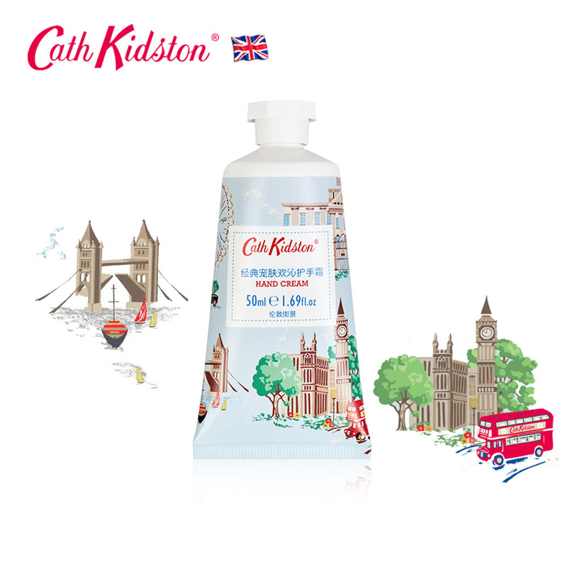 Cathkidston护手霜女伦敦街景经典宠肤欢沁保湿滋润补水50ml Cathkidston化妆品旗舰店