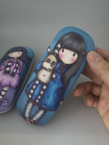 萌系少女出口近视清新可爱眼镜盒