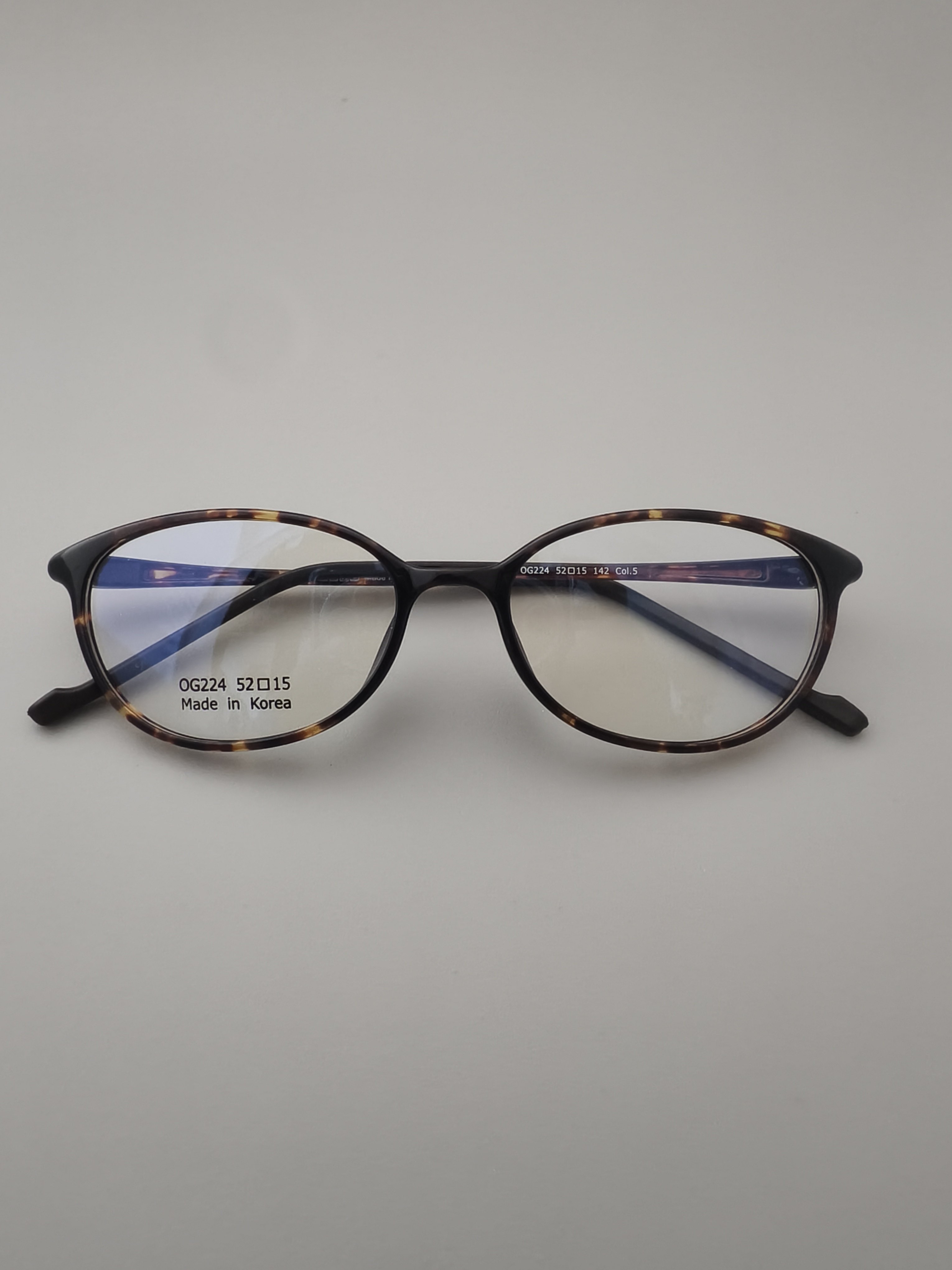 韩国超轻塑钢板材一体鼻托近视眼镜框男女中小脸传统款显薄眼镜架