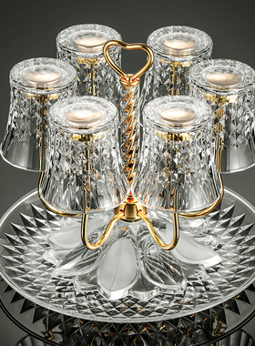 不锈钢桌面倒挂沥水杯架高颜值轻奢厨房收纳架置物架茶杯架子家用