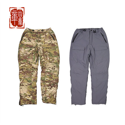 RS PROJECT秋冬新款机能户外迷彩口袋拉链军鸟潮流保暖充棉工装裤