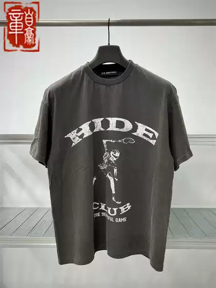 [Chang Zihao] Hide in Hills 2026Ss Summer Loose-Fitting Tennis Print Short-Sleeved T-Shirt