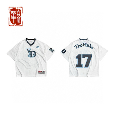 VANDYTHEPINK VTP® Hockey Jersey Black白冰蓝字母球衣冰球服