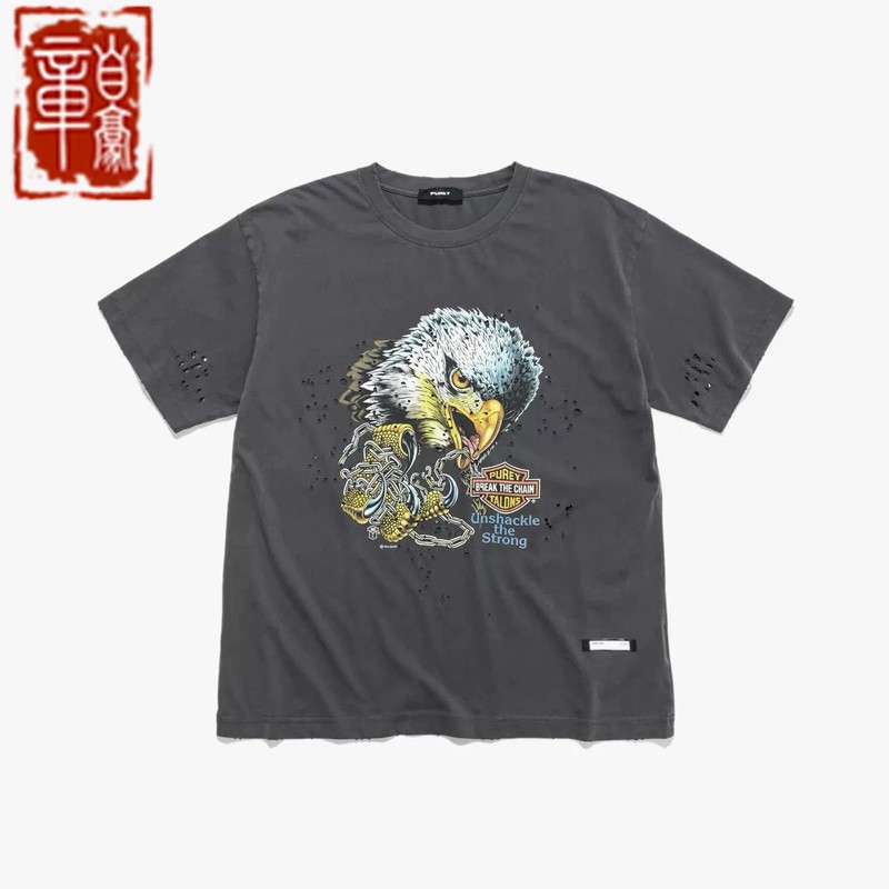 Purey·WR哈雷机车老鹰短袖T恤