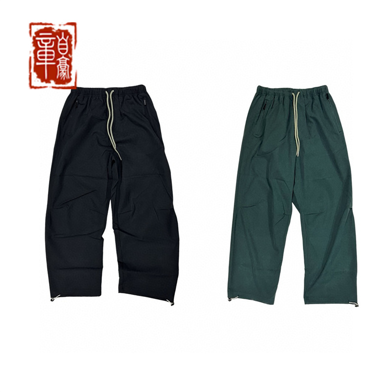 R/S Project-L 混纺纯色磨毛水洗 Baggy潮流宽松休闲伞兵裤工装裤