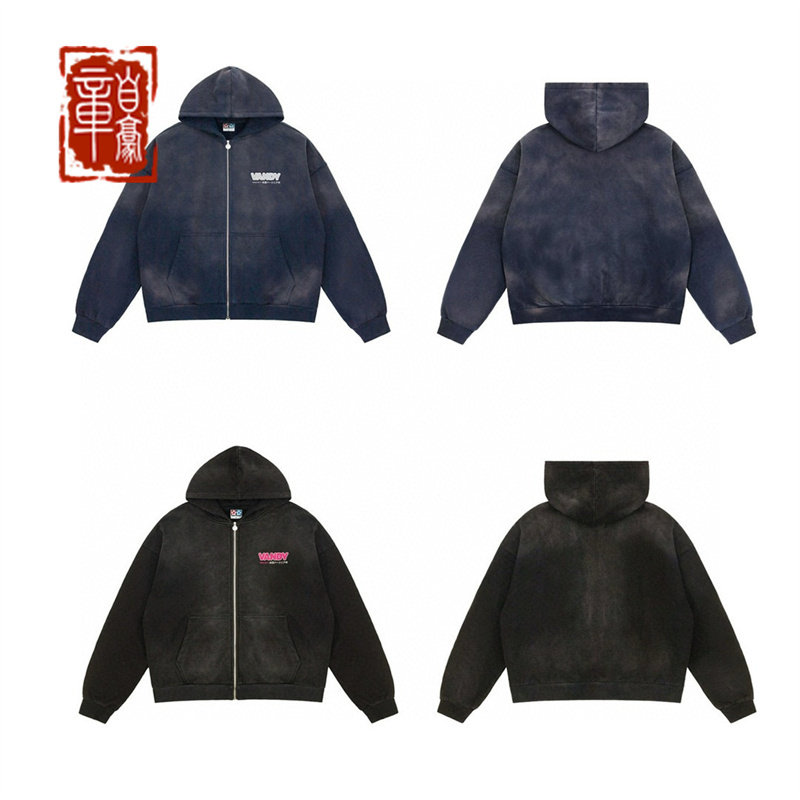 VandyThePink Basic Logo Cropped Hoodie 水洗拉链卫衣夹克外套