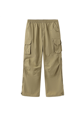 GLOBALVALLY 多色尼龙户外褶皱伞兵裤子 NYLON PARATROOPER PANTS