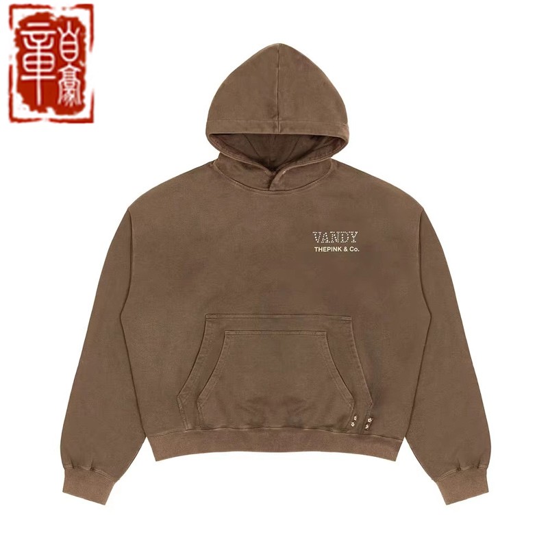 VandyThePink珍珠花朵连帽卫衣