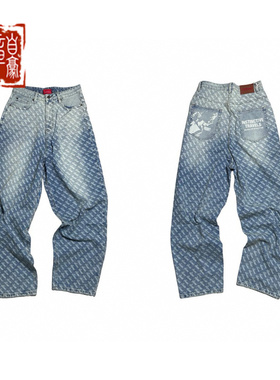 RHIME USA 23FW Seconds Into The Future Denim Pants蓝色牛仔裤