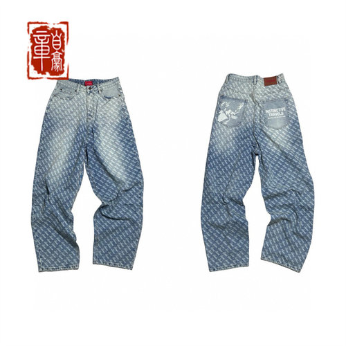 RHIME USA 23FW Seconds Into The Future Denim Pants蓝色牛仔裤