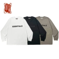 Zhang Pride Fog Essentials20ss Long -Sleeed T -For -Fyster Свитер Хай -стрит дно грудь логотип логотип резиновый принт