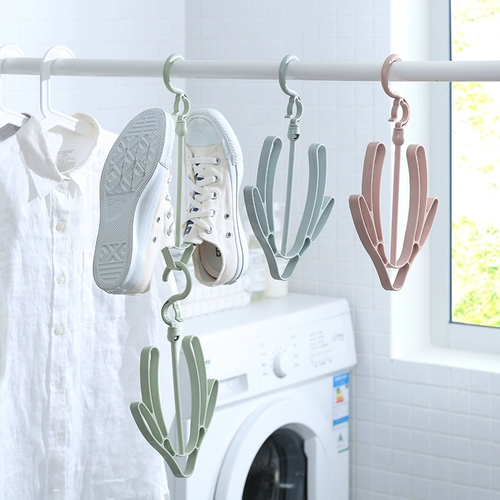 Японская домашняя солнцезащитная обувь висит активный балкон подвесная стойка для обуви двойной крюк