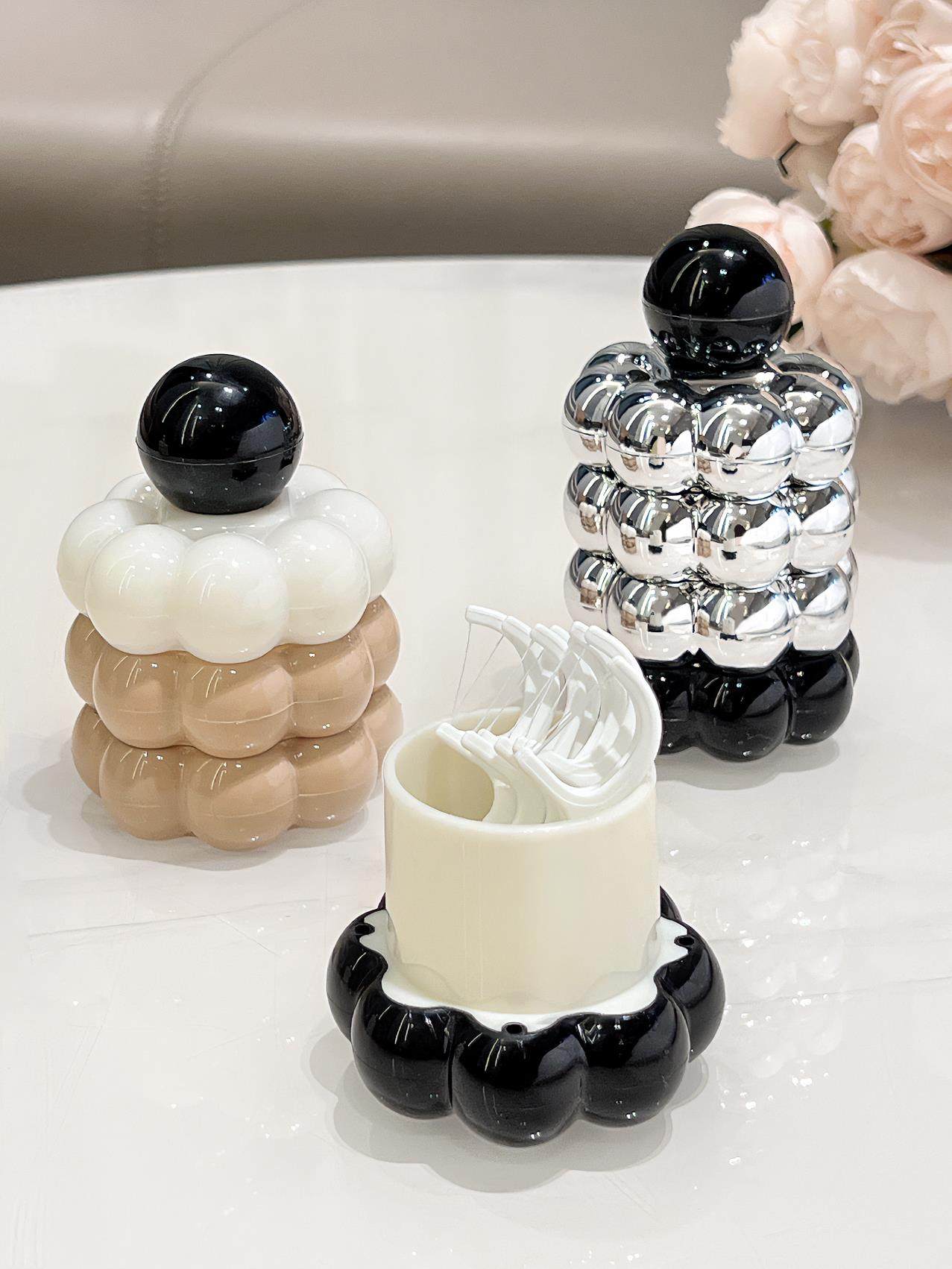 轻奢棉花糖牙签盒家用个性创意客厅牙签筒新款牙线盒棉签盒牙签罐