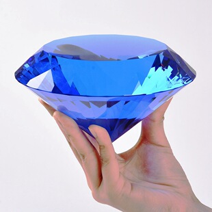 5厘米水晶宝石水晶钻石玻璃摆件宝藏男孩5cm大号钻石玩具儿童礼品