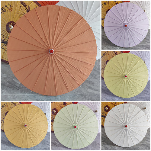 石鼓手工diy空白儿童纸伞