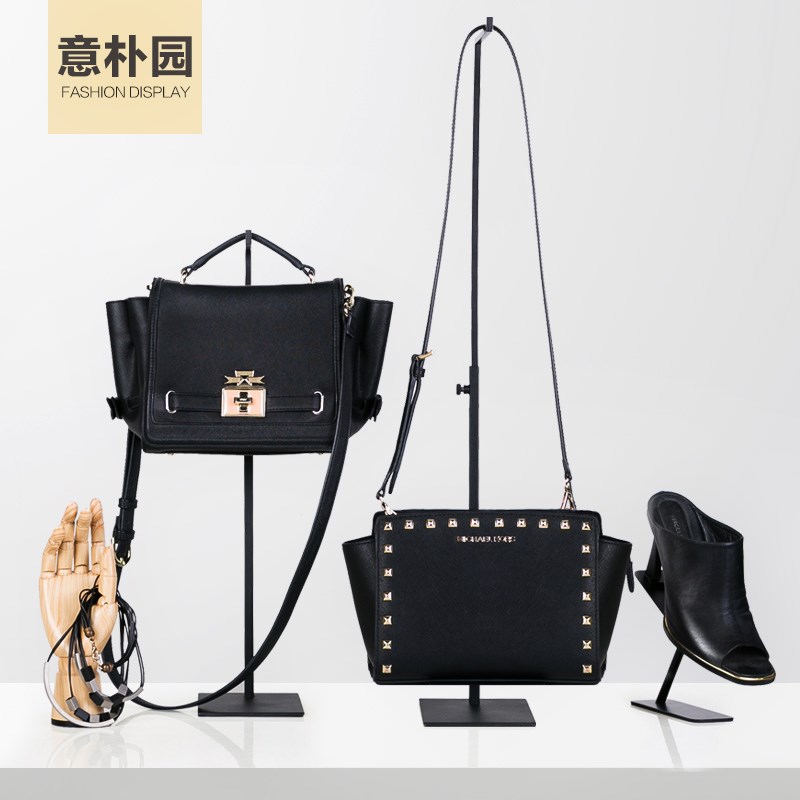 形磨砂挂包包架7服装店包包架放包架橱窗陈列道具男女包包支撑架