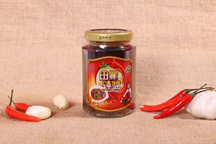 江西特产丰城市龙共田螺辣酱210克玻璃瓶瓶装 辣椒酱开胃菜下饭菜