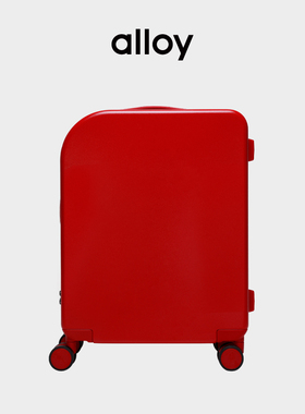 alloy乐几行李箱红色拉杆箱时尚蓝色登机箱结婚旅行箱密码箱
