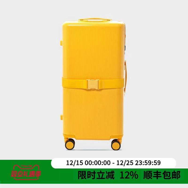 alloy新款吐司箱行李箱大容量红色休闲时尚旅行箱拉杆箱登机箱