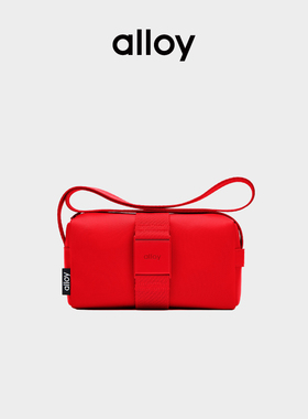 alloy乐几秋冬MINI吐司包休闲时尚运动包斜挎包红色尼龙包包