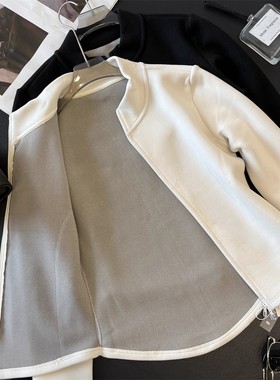 奥特莱斯~大牌特价显瘦小蛮腰双拉链双面绒保暖轻便开衫外套夹克