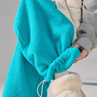 女 秋冬东北防风阔腿棉裤 奥特莱斯 撤柜外贸奥粒绒外穿保暖运动裤